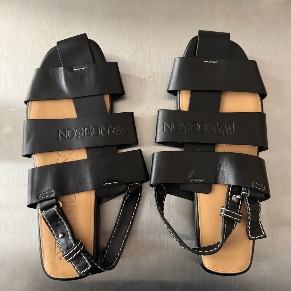 JW ANDERSON Black Sandals NEW
